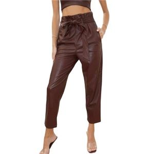 Commando Faux Leather Paperbag Pants